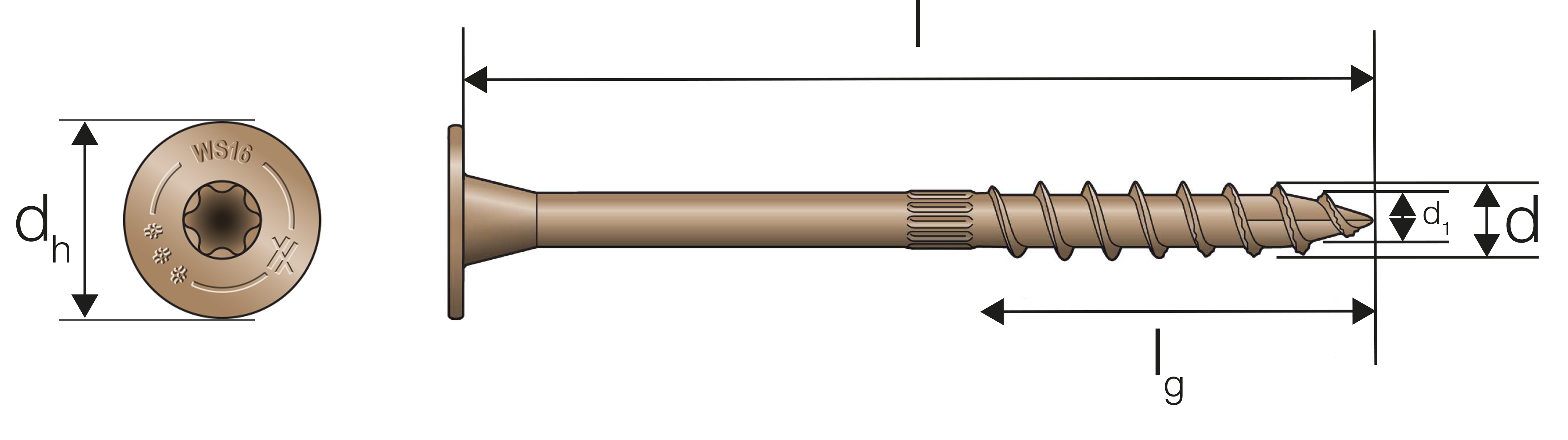 SDWS Vis à bois de construction extérieur 3