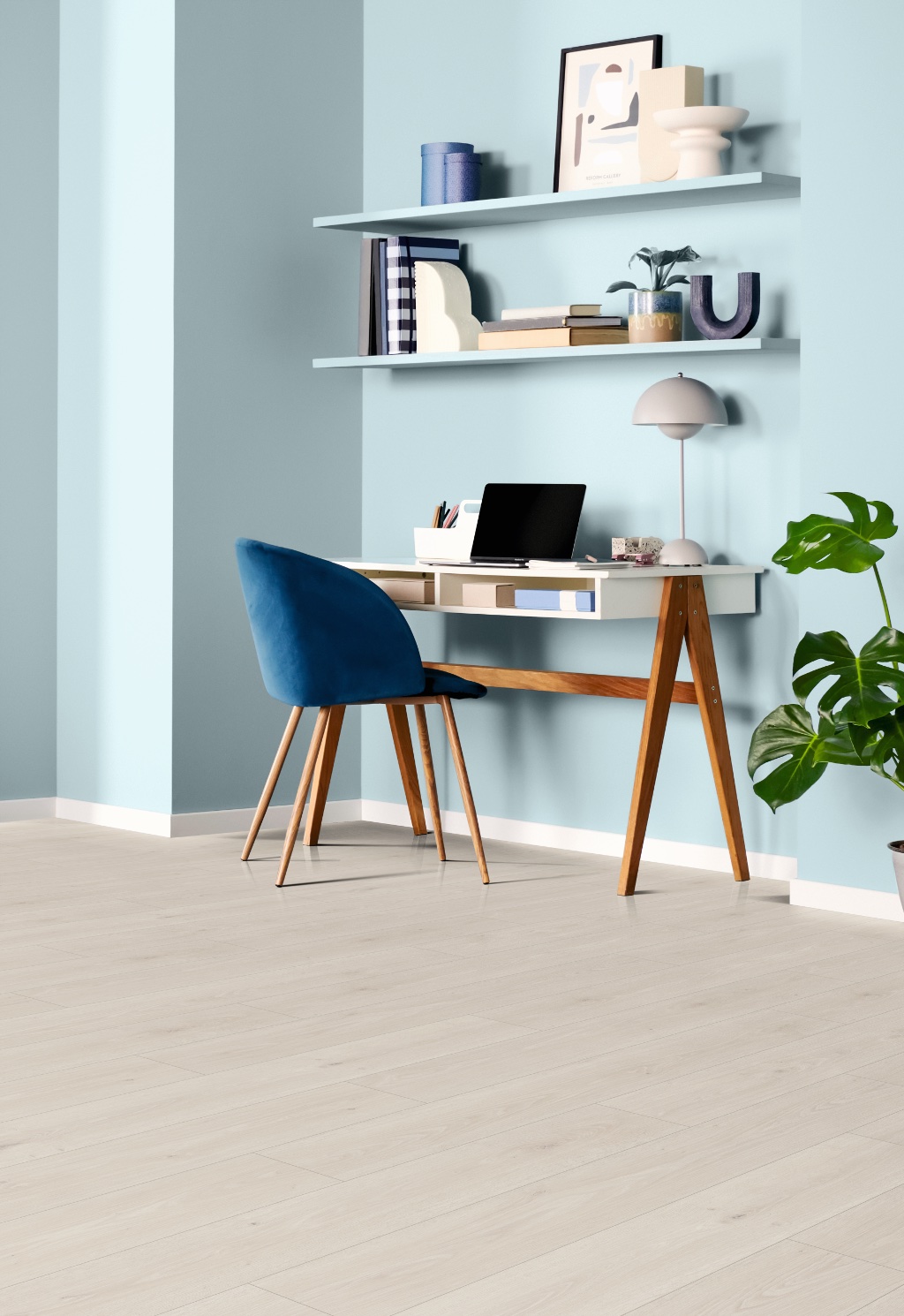 Lame de sol stratifié hydrofuge EGGER White Treviso Oak 4