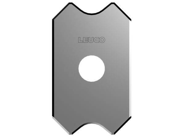 Plaquettes réversibles pour racleurs à 2 coupes et rayon LEUCO