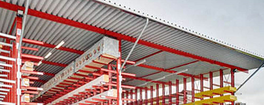 Hall de stockage autoportant OHRA à rayonnages intégrés 2