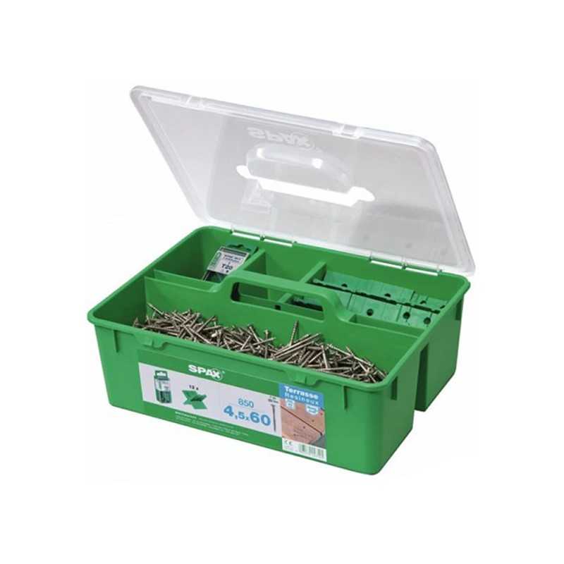 Green Box SPAX® Terrasse Résineux Vis Inox A2