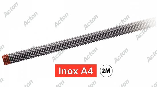 Tige filetées DIN 976 - longueur 2 mètres inox A4 Acton