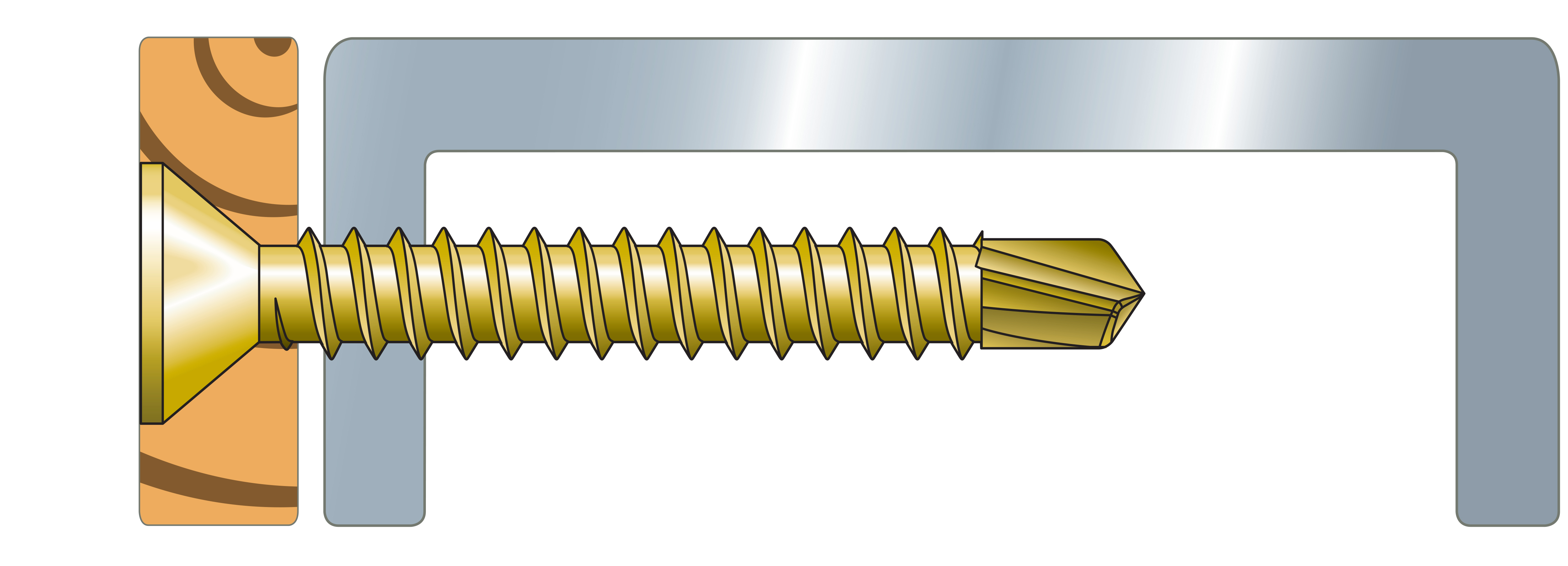 FHSD32 Vis pour bois-métal