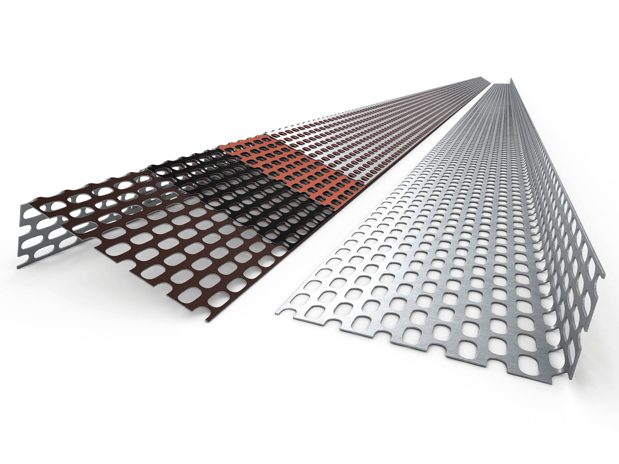 Profilé de ventilation BWK aluminium en pièces de 2,5 m