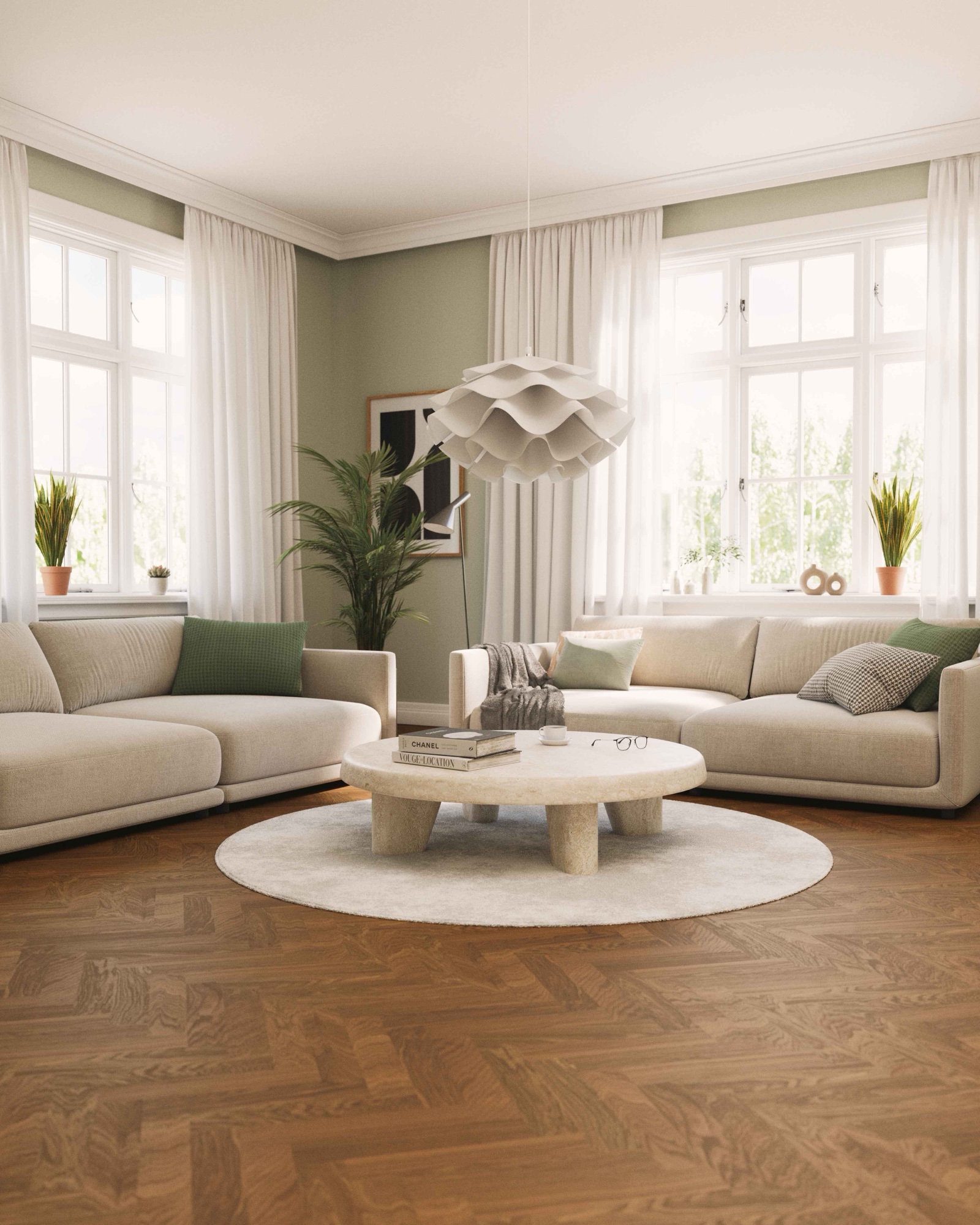 Parquet bâton rompu Bjelin Woodura Sandviken chêne Terra Brown classique 3