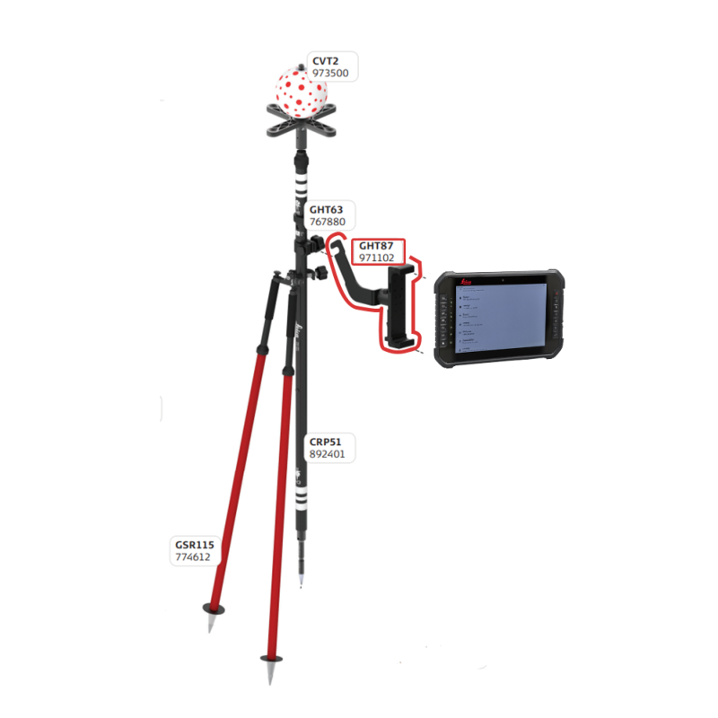 Support de tablette Leica GHT87 pour CSX8 3