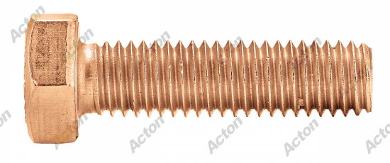 Vis à métaux tête hexagonale filetage total DIN 933 laiton Acton 2