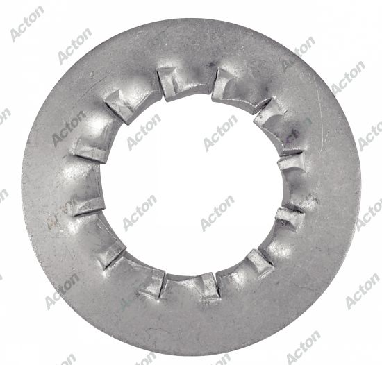 Rondelle -eventail- à dentures interieures type bombée jzc acier 2