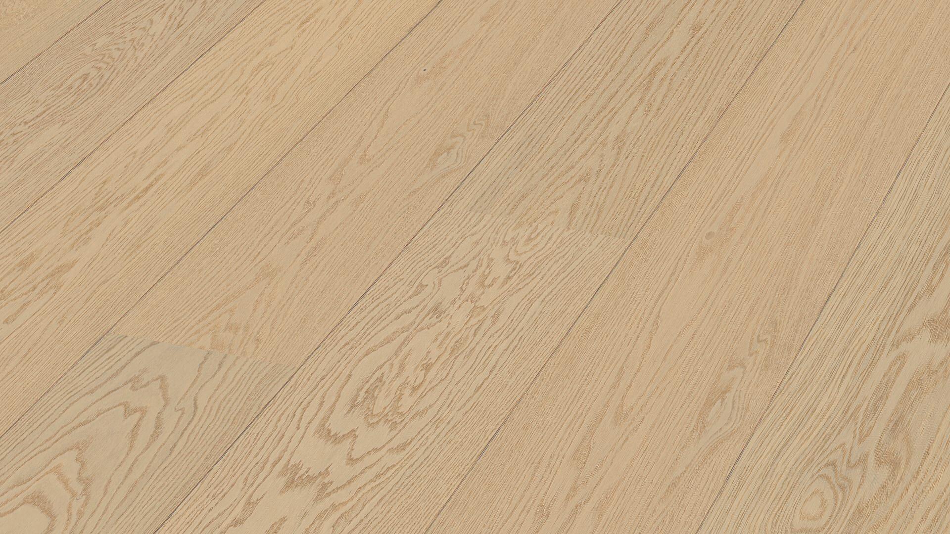 Lame de parquet contrecollé MEISTER Lindura HD 400 chêne Natural alabaster oak