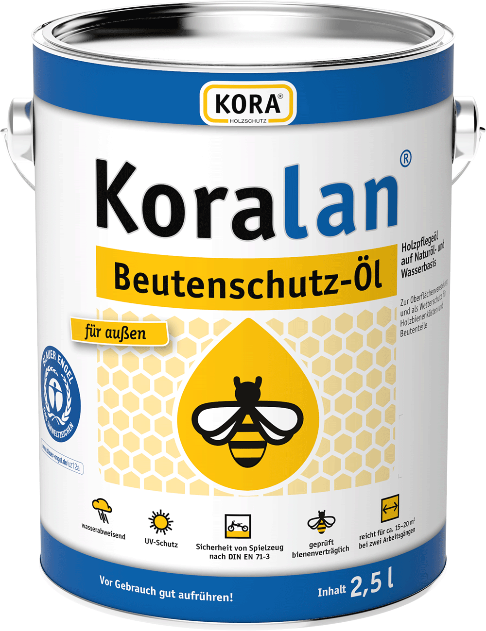 Huile de protection pour ruches Koralan Beutenschutz-Öl 2