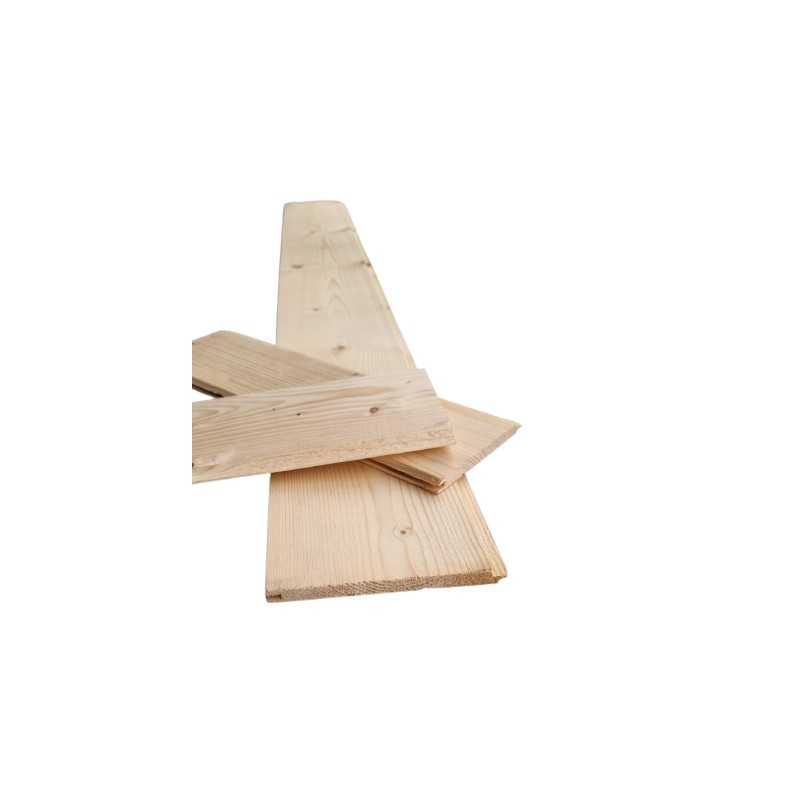 Lambris Grain d'Orge 10x100 Pin Maritime Naturel Qualité Noueux 2m 3