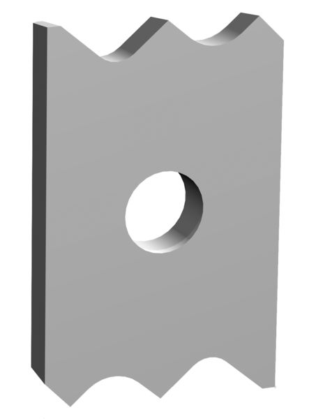 Multi Plaquettes réversibles pour racleurs HW LEUCO