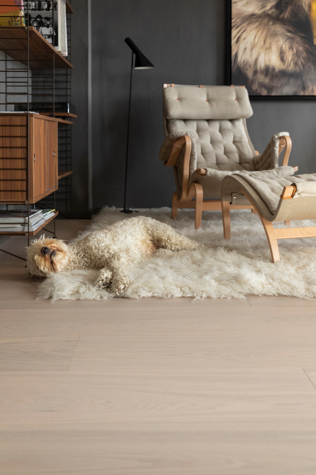Lame de parquet hybride Bjelin Woodura Vistorp chêne Powder White 4