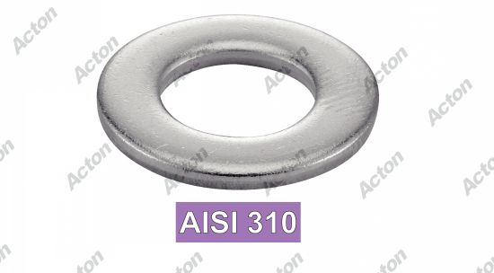 Rondelle plates decoupees AISI 310 - DIN 125 à Acton