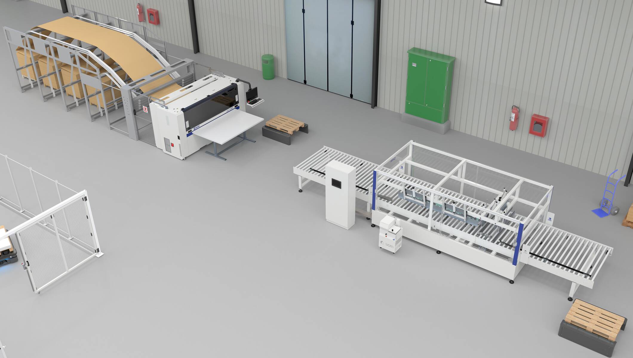Ligne d'emballage carton complète SCM
