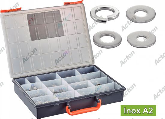 Coffret Rondelle inox A2 Acton