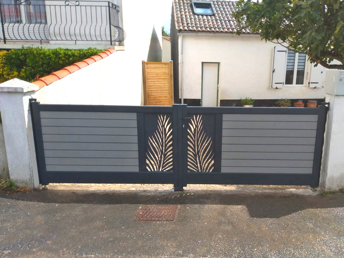 Portail Battant Basalte 8