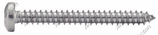 Vis à tôle tête cylindrique large pozidrive forme c inox A4 - DIN 7981 2