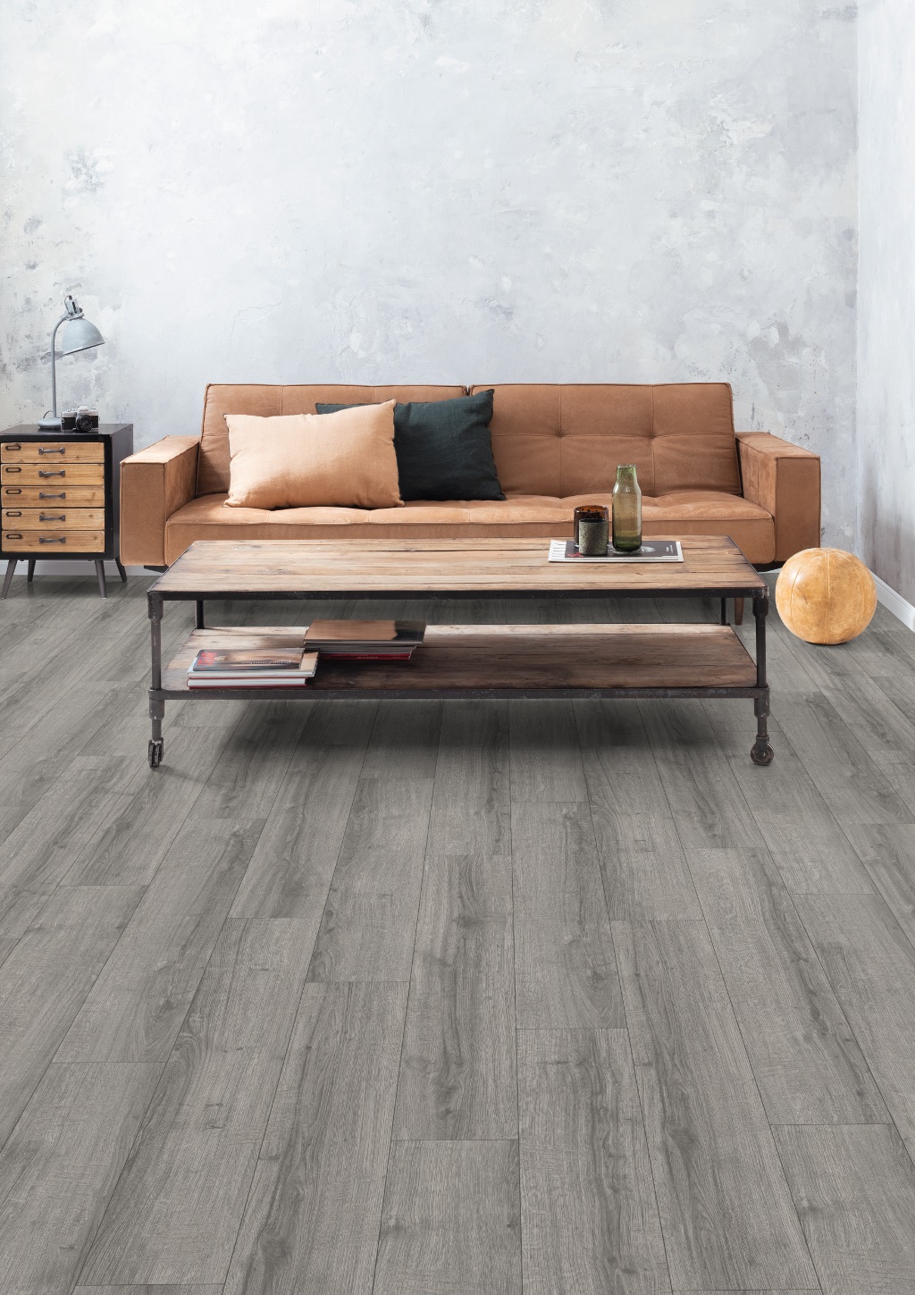 Lame de sol stratifié hydrofuge EGGER Light Grey Sherman Oak 2