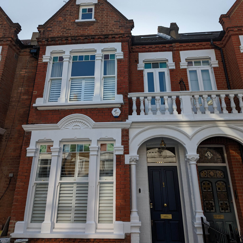 Fenêtres à guillotine pour une maison londonienne