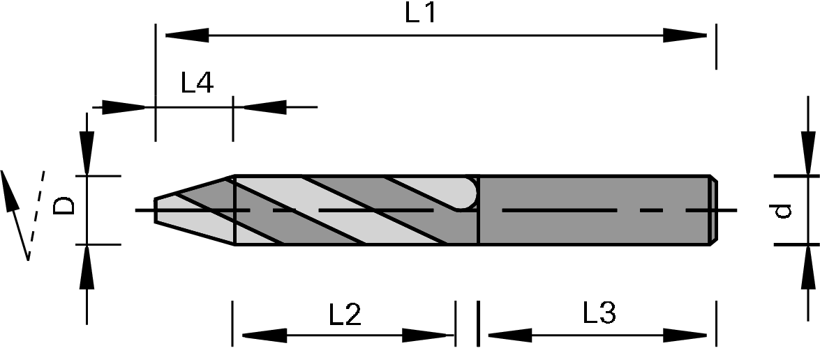 Mèche de finition VHW – usinage de portes LEUCO 2