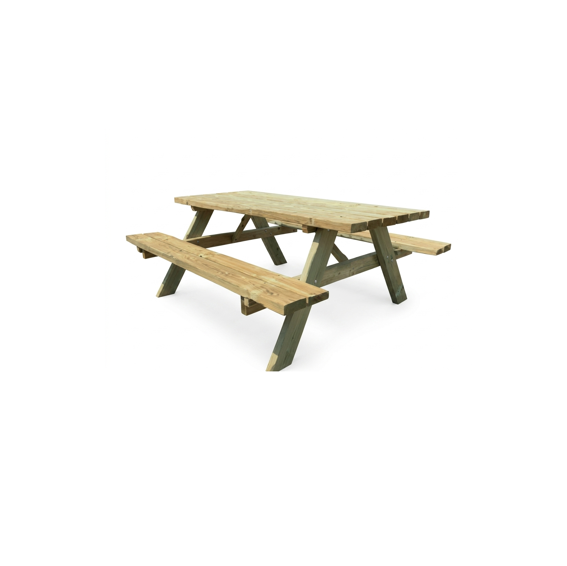 Table de pique-nique avec 2 bancs pliants 177 × 150 × 71 cm