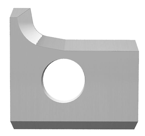 Plaquettes interchangeables HW à arrondir à 1 rayon et angle de pied
