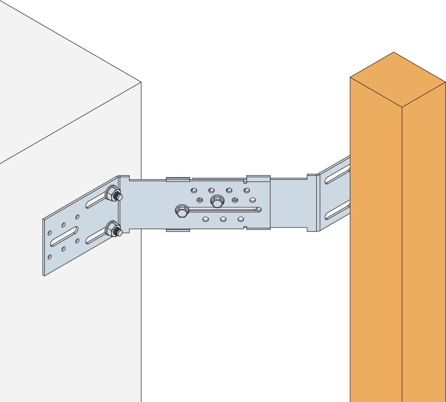 AB45C Équerre angle sortant ITE