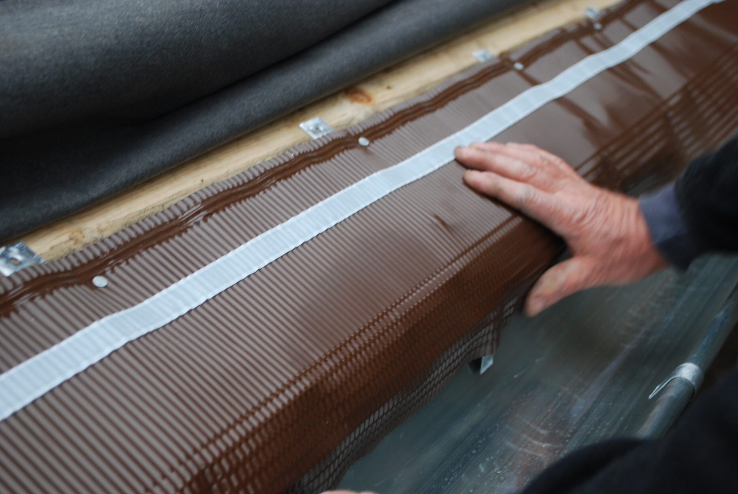 Larmier à dérouler BWK Vario Roll Traufe en aluminium laqué 4