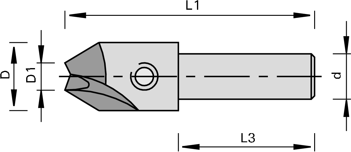 Fraisoir HW pour mèche hélicoïdale LEUCO