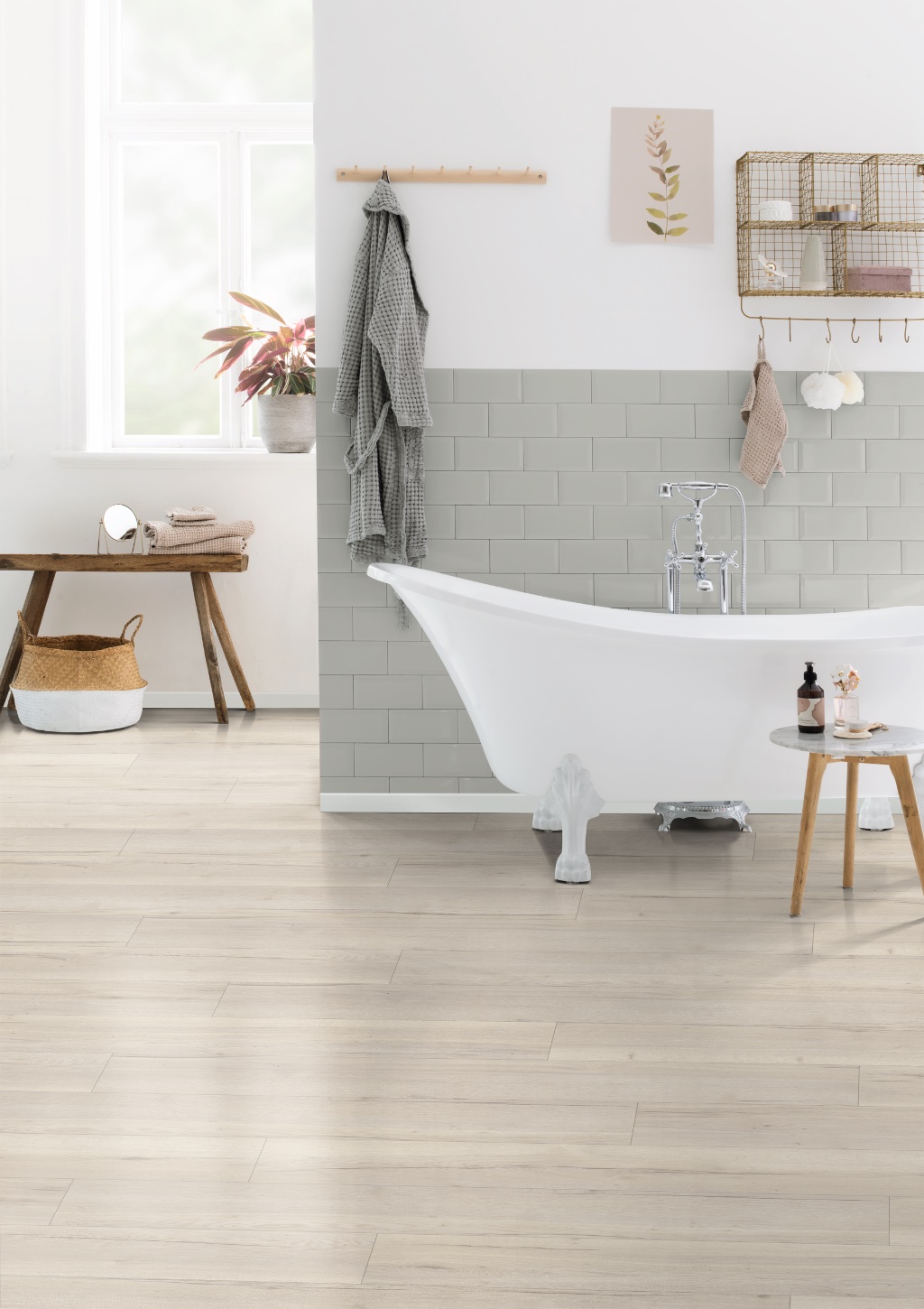 Lame de sol rigide EGGER AquaDura+ Cream Halifax Oak 2