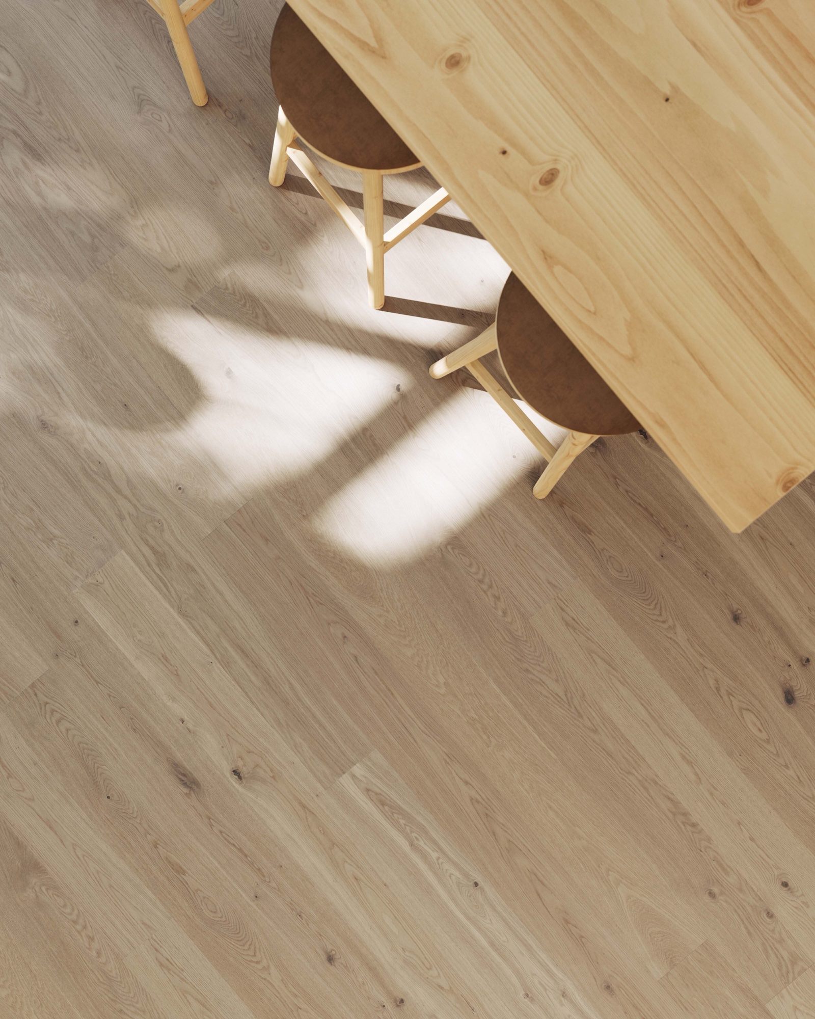Lame de parquet hybride Bjelin Woodura Steninge chêne Misty White 3