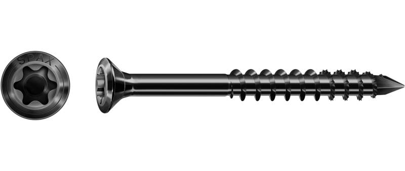 Vis pour façade SPAX noir BLAX tête petite tête bombée Ø 4 mm