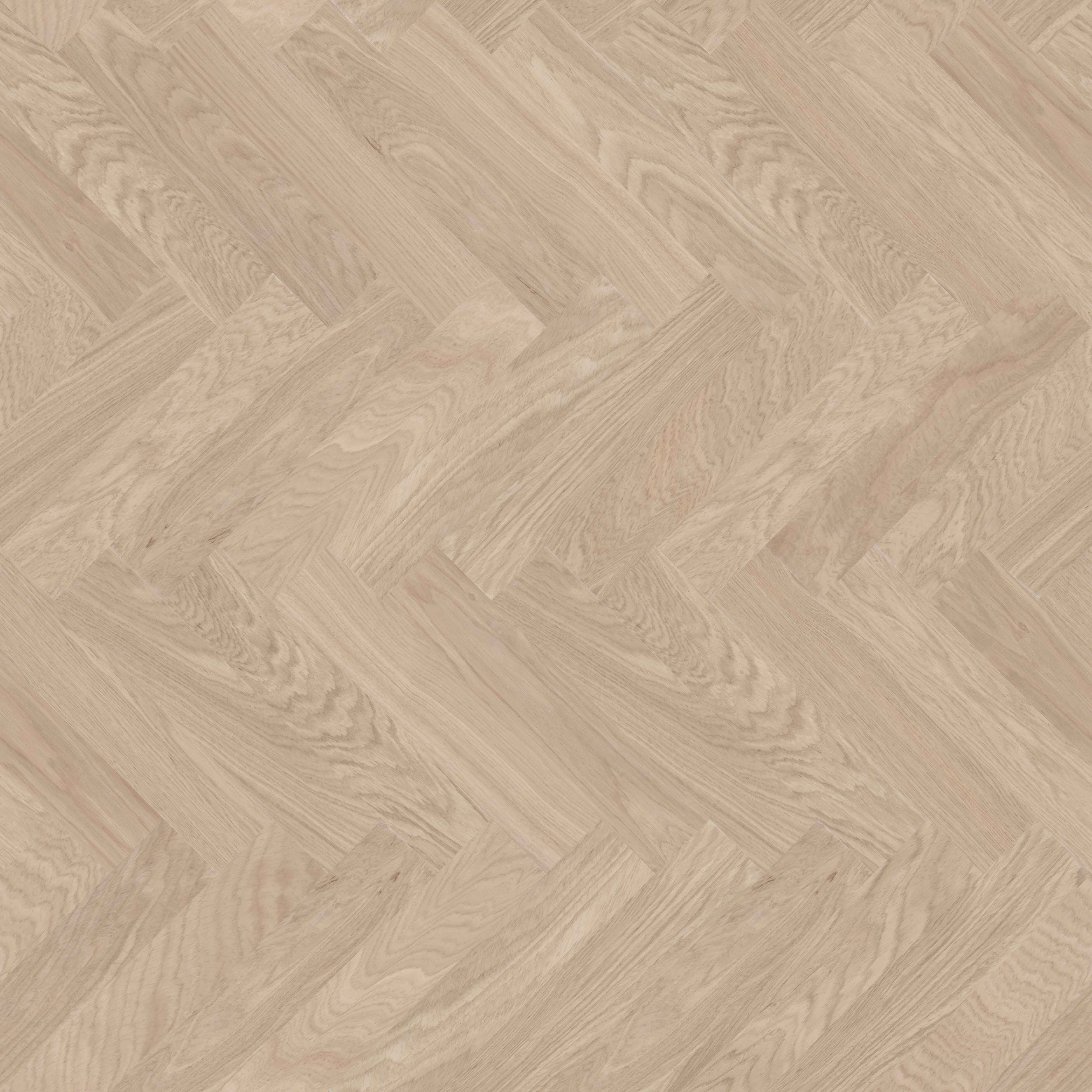 Parquet bâton rompu Bjelin Woodura Boden chêne Powder White classique