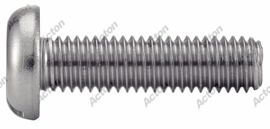 Vis à métaux tête cylindrique large fendue DIN 85 inox A2 Acton 2
