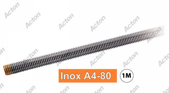 Tige filetées DIN 976 - longueur 1 mètre inox A4-80 Acton