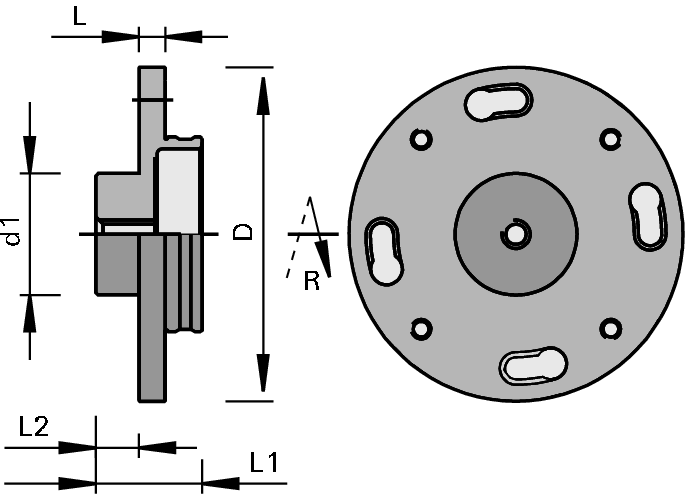 Flasques de montage pour systèmes de serrage Ø 160 mm LEUCO 2
