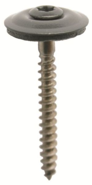 Vis à bois inox BWK avec rondelle d'étanchéité EPDM 4