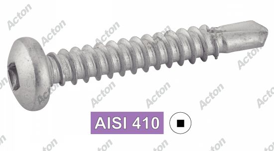 Vis autoperçantes tête cylindrique carrée AISI 410 - DIN 7504 m Acton