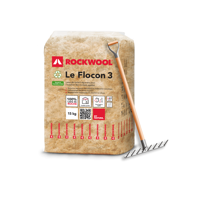 Laine de roche en flocons à épandre Le Flocon 3