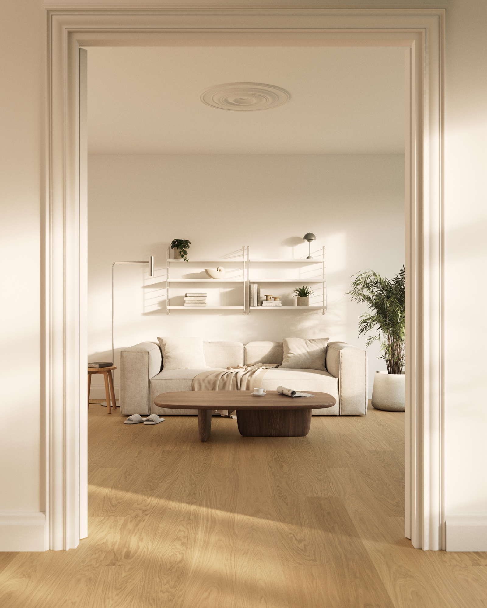 Lame de parquet hybride Bjelin Woodura Norrlia chêne Natural 2