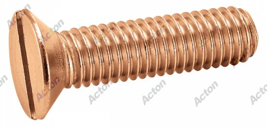 Vis à métaux tête fraisée fendue DIN 963 laiton Acton