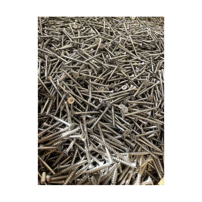 Prix au kg en Vrac - Vis pour Bois en Inox A2 Classic Tête Torx pour extérieur