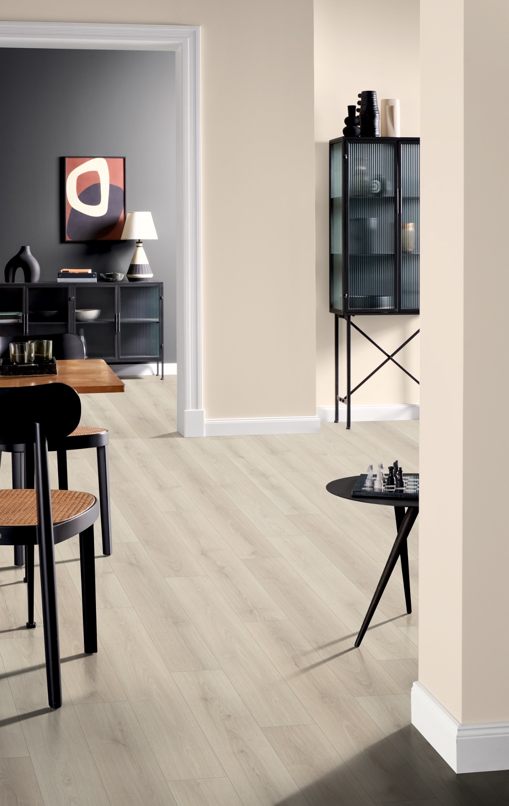 Lame de sol stratifié EGGER White Elton Oak 2