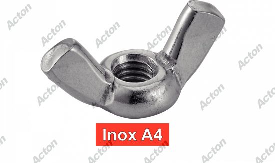 Écrou à à oreilles forme americaine inox A4 Acton