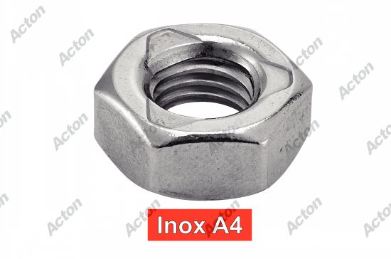Écrou autofreines hexagonal type DIN 980 - tout metal inox A4 Acton