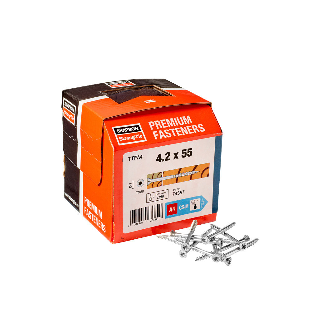 TTFA4 Vis pour extérieur - Inox A4