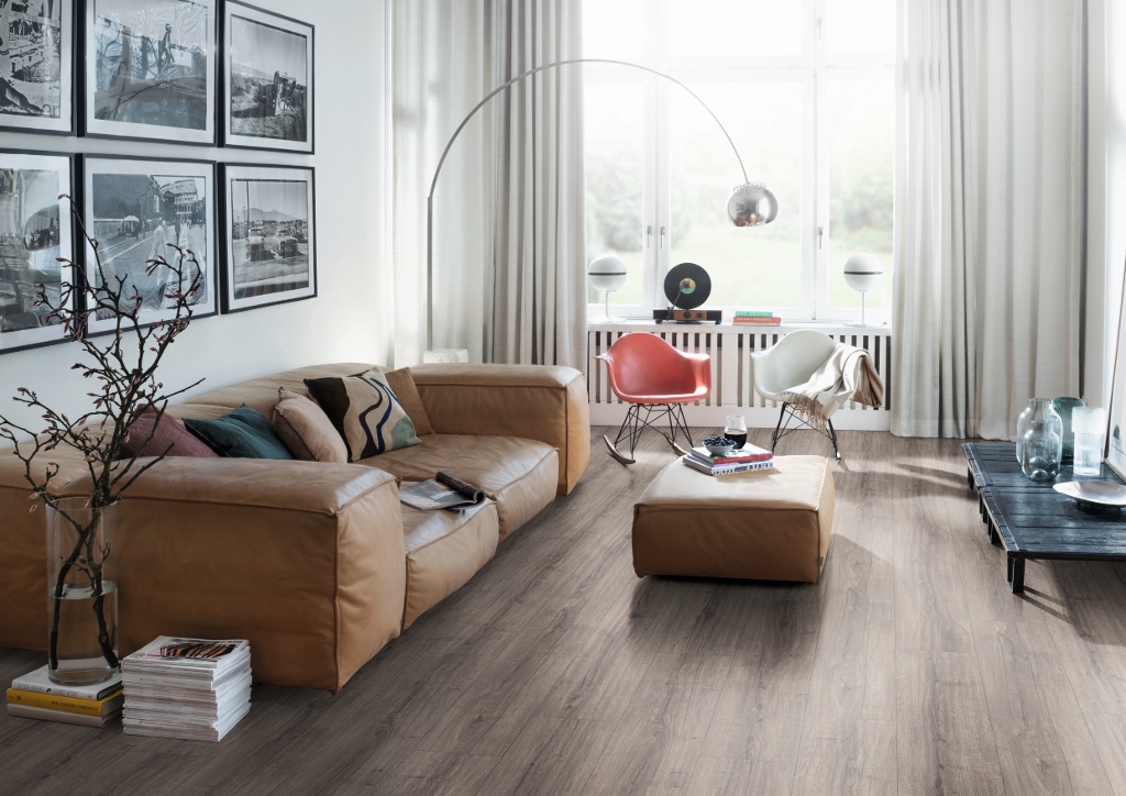 Lame de sol stratifié hydrofuge+ EGGER Grey Sherman Oak 2