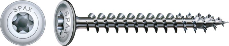 Vis à bois SPAX WIROX tête disque Ø 6 mm TX filet total