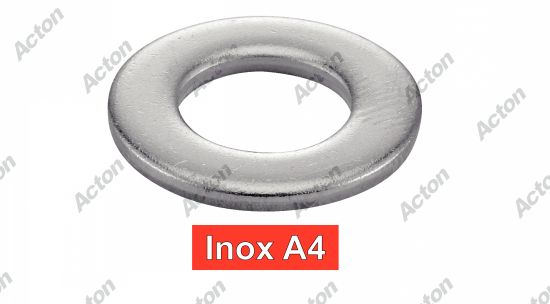 Rondelle plates decoupees inox A4 - DIN 125 à Acton